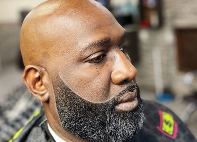 Detailed beard grooming at JaviiClipper.Cutz in Nassau, New Providence, BS showcasing precision styling.