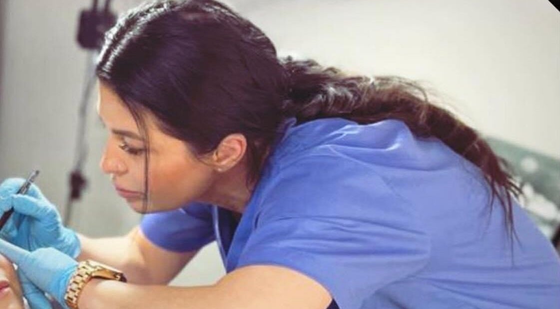 Professional treatment at Katlis Aesthetic Clinic in Northampton, England, GB showcasing expert care.