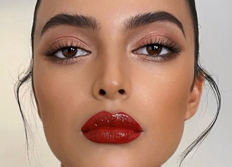 Close-up of elegant makeup at Something Beauty House in Sydney, New South Wales, AU.