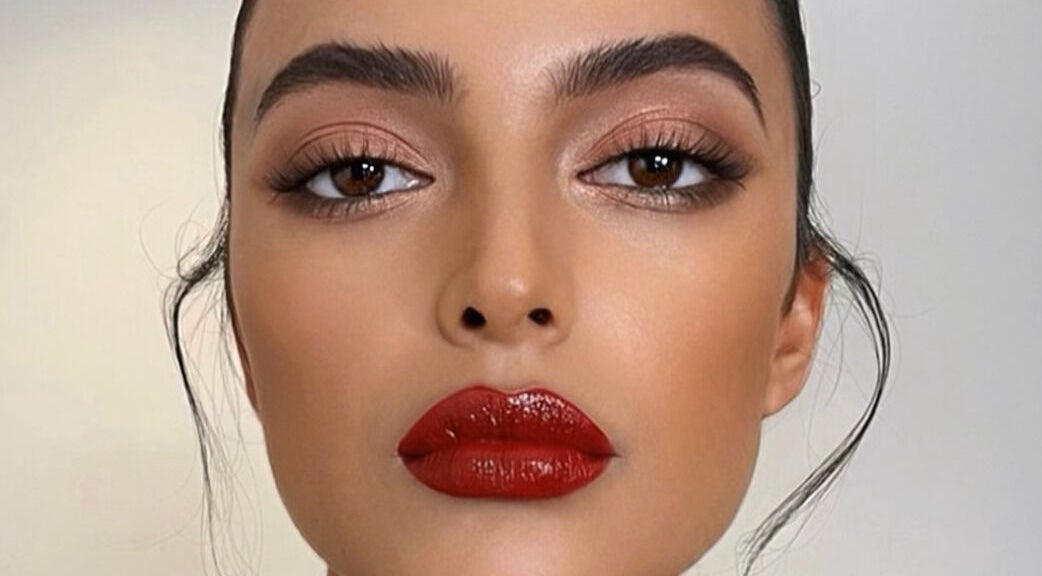 Close-up of elegant makeup at Something Beauty House in Sydney, New South Wales, AU.