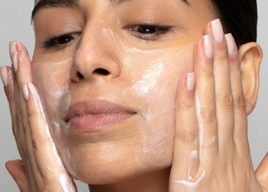 Close-up of a facial treatment at L.A Beauty ~ Based at Luna Fitness and Recovery Studio, Thatcham, England, GB.