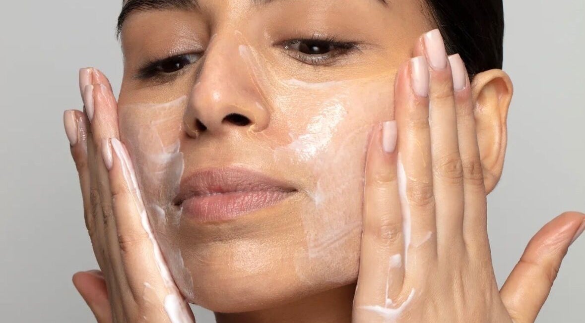 Close-up of a facial treatment at L.A Beauty ~ Based at Luna Fitness and Recovery Studio, Thatcham, England, GB.