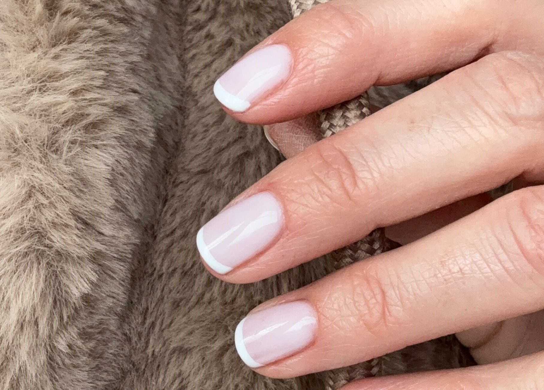 French manicure nails at L.A Beauty ~ Based at Luna Fitness and Recovery Studio, Thatcham, England, GB.