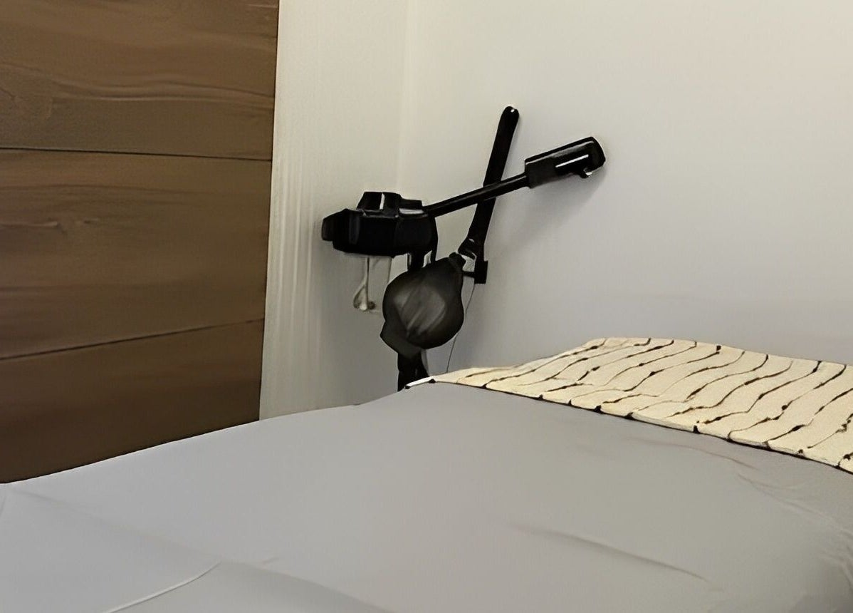 Comfortable treatment room at MP Spa and Aesthetics Clinic, Oistins, Christ Church, BB, showcasing a massage bed.