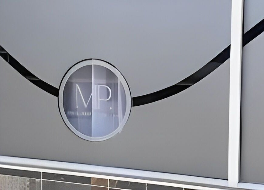 Elegant window facade at MP Spa and Aesthetics Clinic, Oistins, Christ Church, BB.