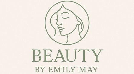 Logo of Beauty By Emily May, Tibshelf, England, GB featuring a minimalist feminine face outline.