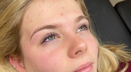 Close-up of enhanced lashes at Lara Beauty Collective, Randwick, New South Wales, AU.