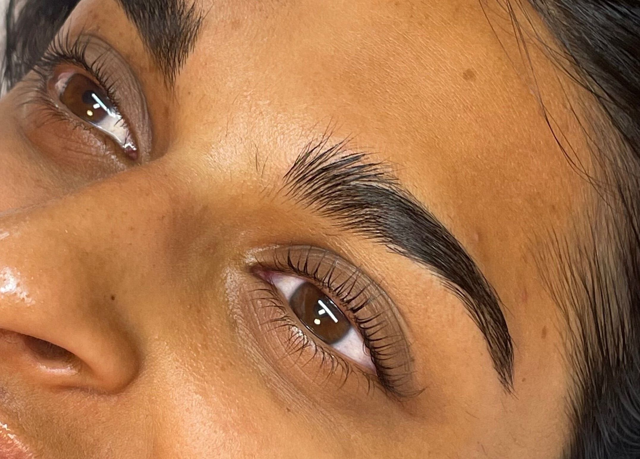 Expertly shaped eyebrows at Lara Beauty Collective, Randwick, New South Wales, AU.