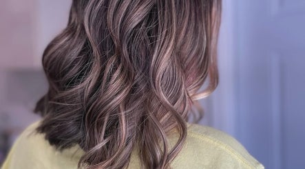 Stylish wavy hair in lavender hue at Wild Roots Studio, Easley, South Carolina, US.