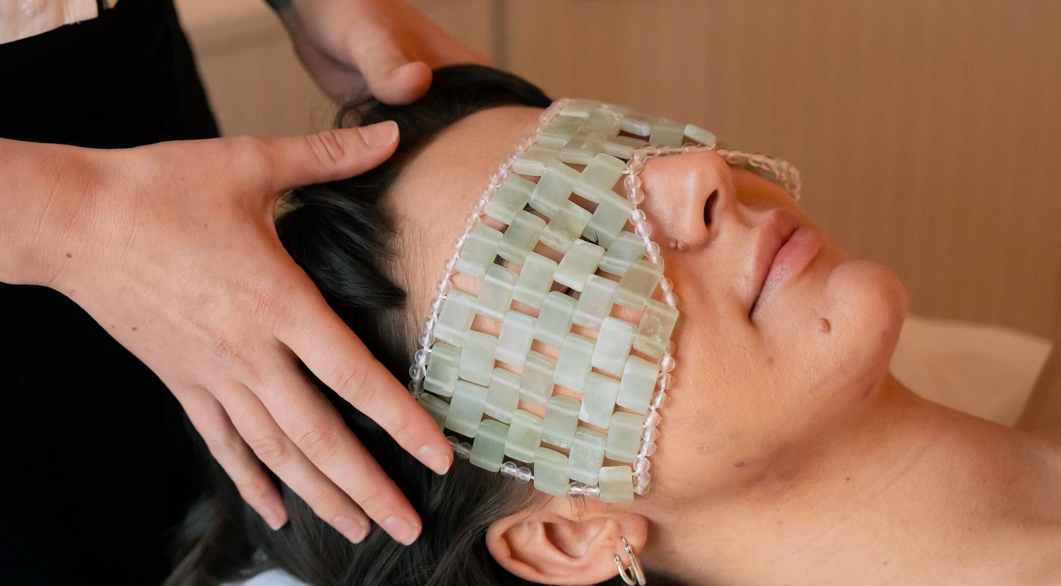 Relaxing jade facial massage at Radiant Seed, Prahran, Victoria, AU. Experience tranquility with soothing wellness.