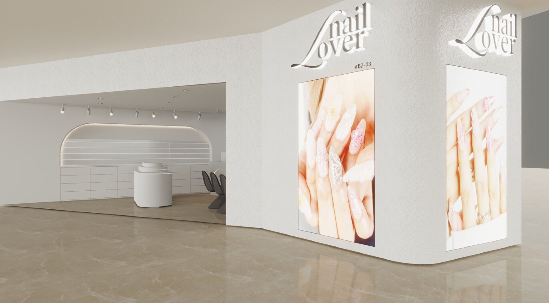 Elegant Nail Lover Orchard Gateway exterior with vibrant press-on nails display in Singapore, Singapore, SG.