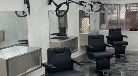 Modern styling chairs at Studio Blendz, Southport, Queensland, AU, offering premium beauty services.