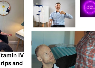 Clients enjoying vitamin IV therapy at Birch Barn Therapies in Castlethorpe, England, GB.