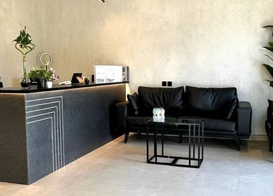 Elegant reception area at Edge 90 - حافه ٩٠ التعاون, Riyadh, Riyadh Province, SA.