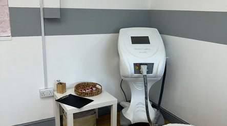 Laser machine corner at Tease 2 in Hazel Grove, England, GB.