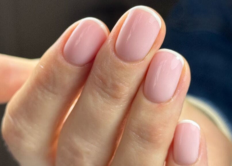 Close-up of a stylish manicure from Fabulous Nails in Melbourne, Victoria, AU.
