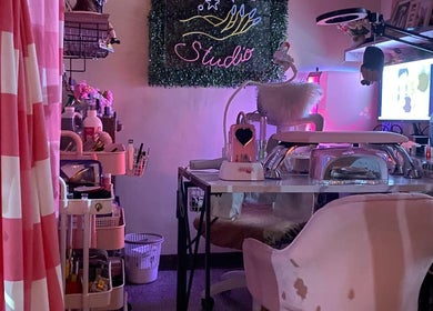 Chic interior of Bling On Me Nail Art Studio in Tayabas, Calabarzon, PH, showcasing a stylish workspace.