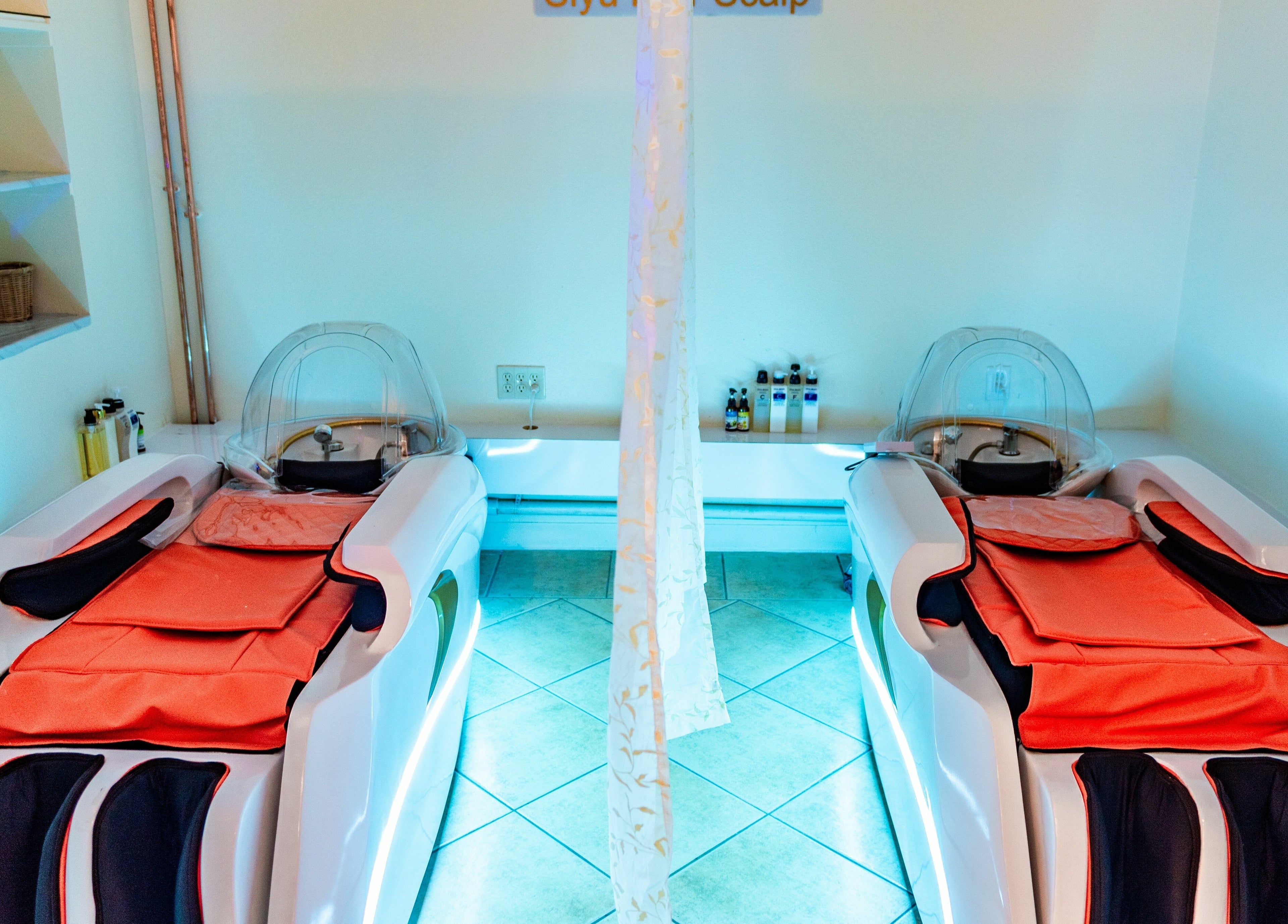 Luxurious spa beds in a serene room at Siyu Hair SPA, Henderson, Nevada, US, offering ultimate relaxation.