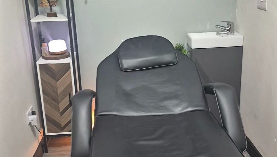 Relaxing treatment room at Holistic Healing Hands, Lurgan, Northern Ireland, GB, featuring a comfortable massage bed.