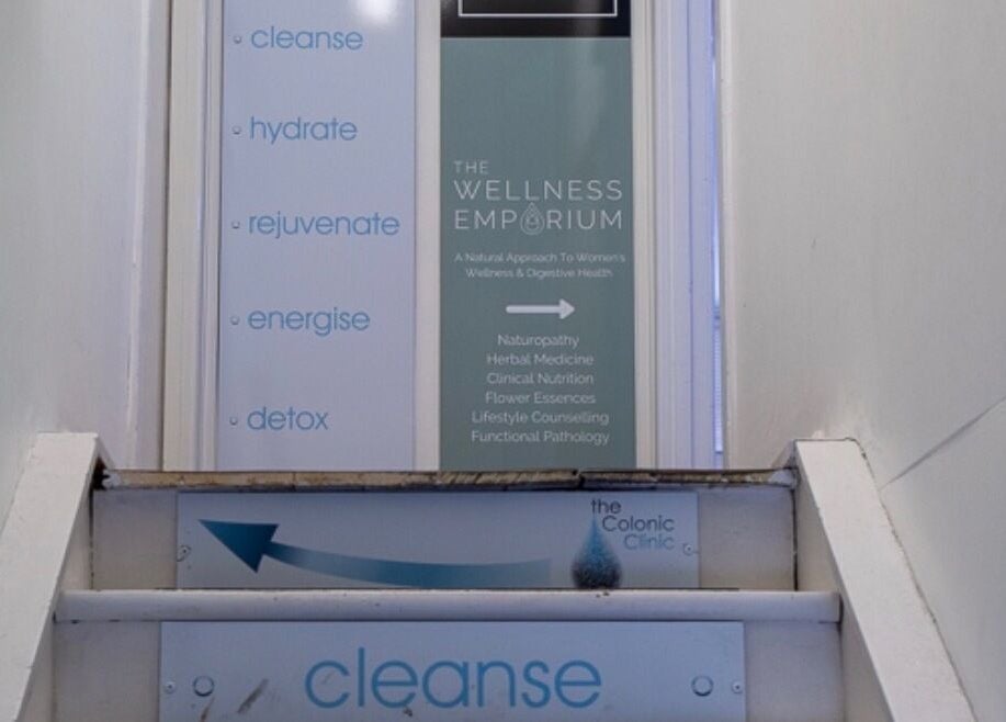 Entrance stairway to Happy Head Spa, Burleigh Heads, offering wellness treatments in Burleigh Heads, Queensland, AU.