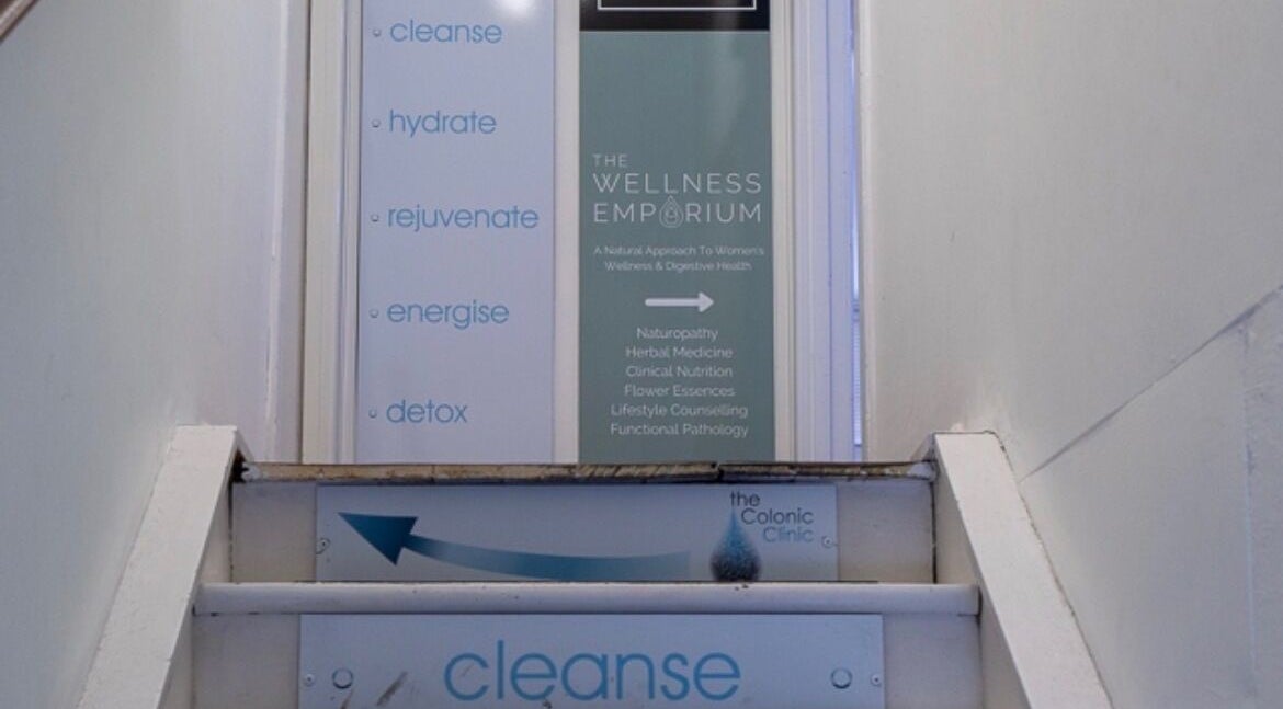 Entrance stairway to Happy Head Spa, Burleigh Heads, offering wellness treatments in Burleigh Heads, Queensland, AU.