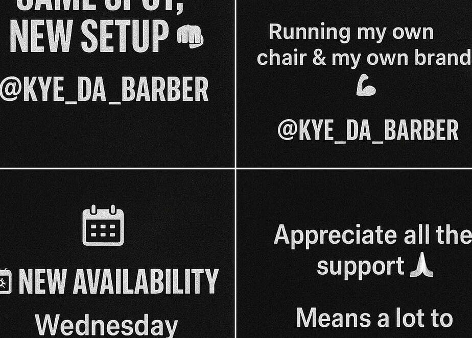 Announcements for FADEZ BY KYE opening, Tauranga, Mount Maunganui, NZ. New setup and availability details.