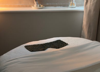 The Reflexology Co – Home Treatment Room (46 South St, Crewkerne) features a serene massage bed. Crewkerne, England, GB.