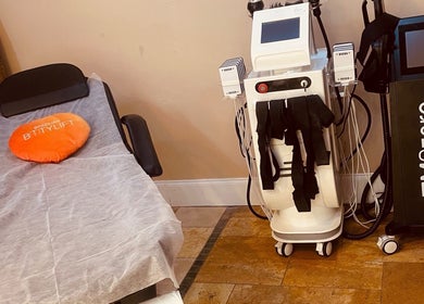 Bespoke Body Sculpting equipment in Bath, England, GB highlights advanced beauty and wellness treatments.