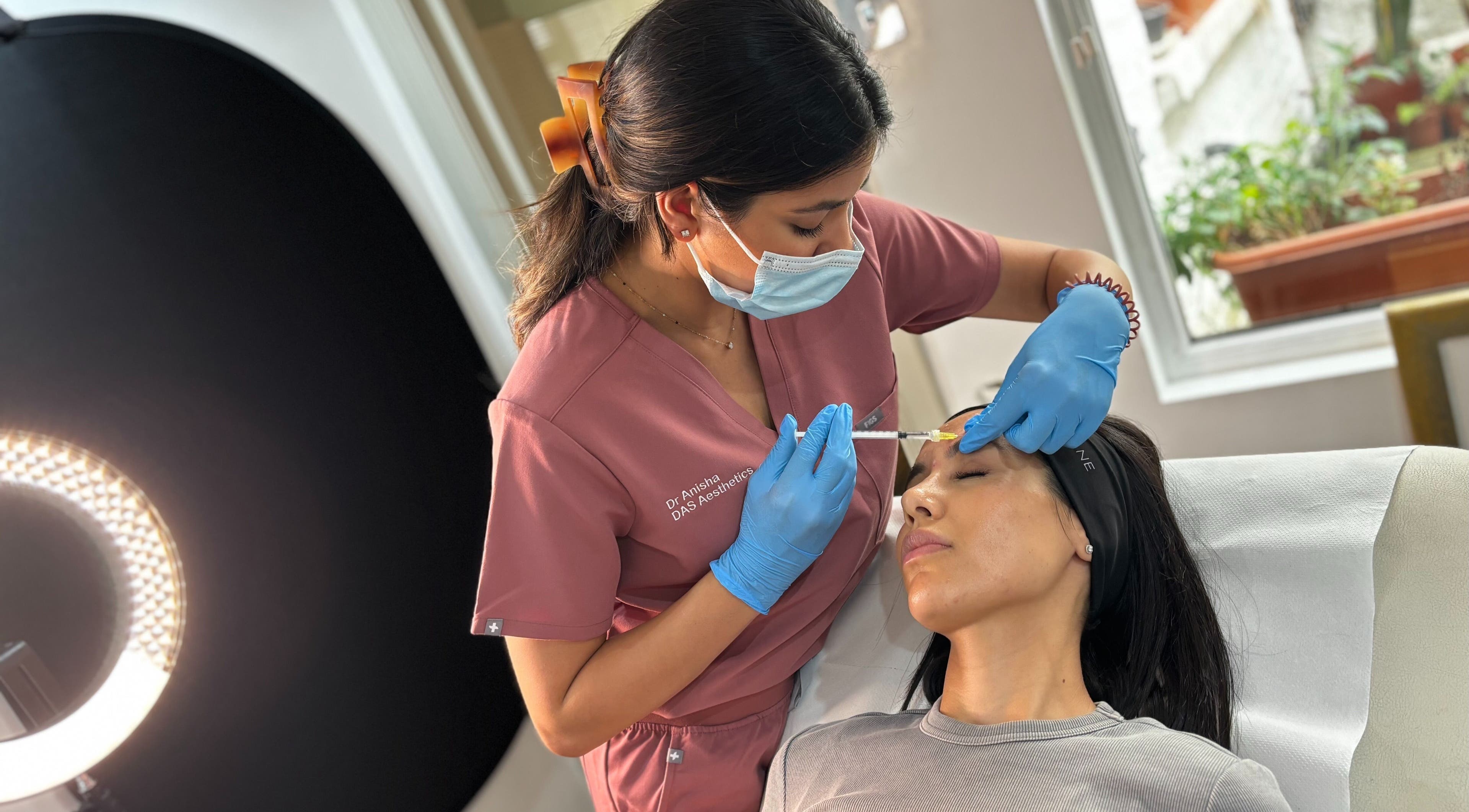 Professional skincare treatment at DAS Aesthetics, London, England, GB, offering expert beauty services.