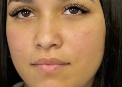 Close-up of expertly applied eyelashes at Glow Lash Studio, Cape Town, Western Cape, ZA.