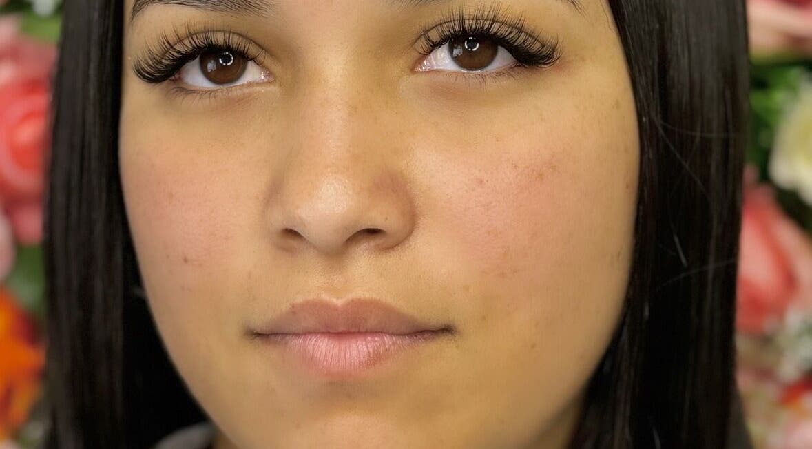 Close-up of expertly done lashes at Glow Lash Studio, Cape Town, Western Cape, ZA.