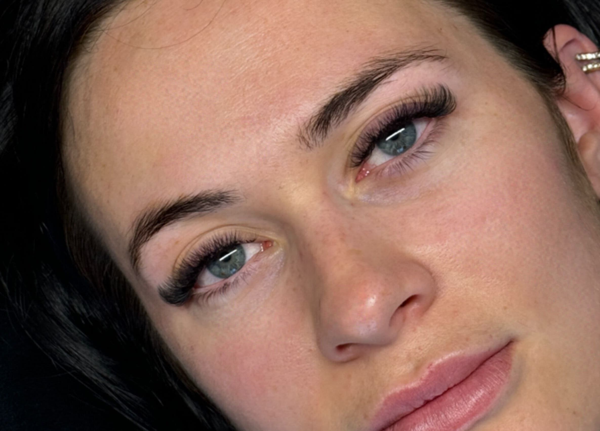 Close-up of lashes at Glow Lash Studio in Cape Town, Western Cape, ZA showcasing expert styling.