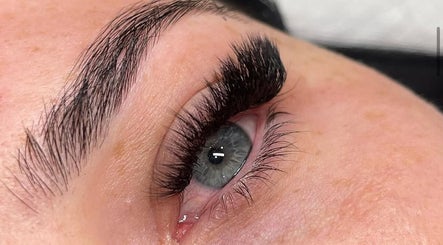 Close-up of enhanced lashes at SN Lash Artistry, Fairy Meadow, New South Wales, AU.