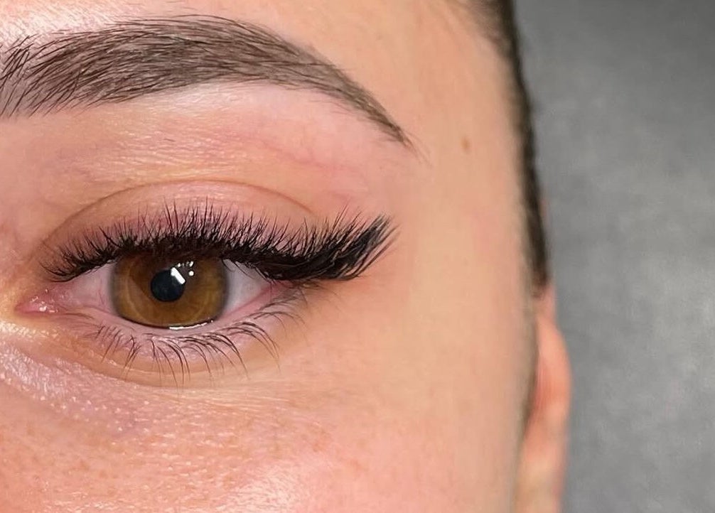 Close-up of expertly done eyelashes at SN Lash Artistry - Gregory Hills, Gregory Hills, New South Wales, AU.