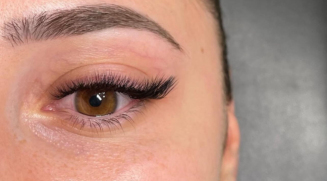 Close-up of expertly done eyelashes at SN Lash Artistry - Gregory Hills, Gregory Hills, New South Wales, AU.