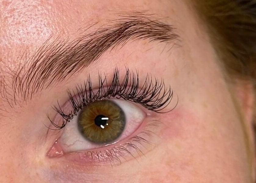 Close-up of eyelash extensions at SN Lash Artistry - Gregory Hills, Gregory Hills, New South Wales, AU.