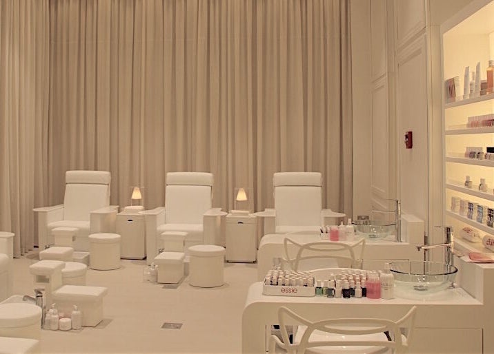 Luxurious nail service area at Belle Femme Hair & Nail Lounge - Bay Square, Dubai, Dubai, AE.