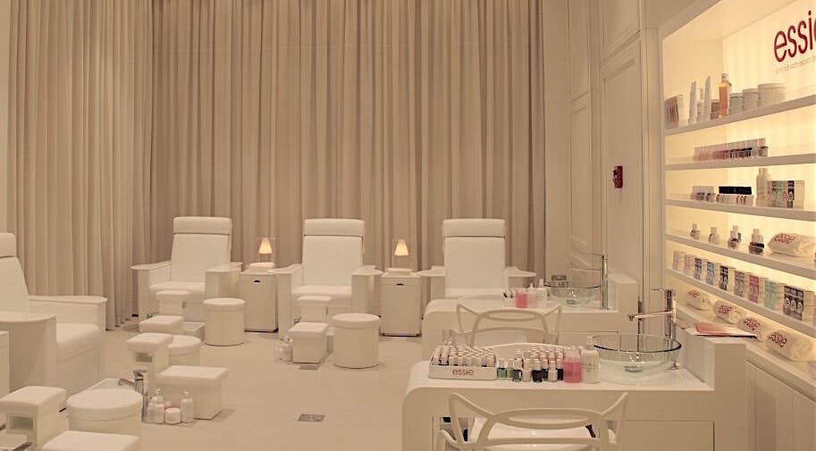 Luxurious nail service area at Belle Femme Hair & Nail Lounge - Bay Square, Dubai, Dubai, AE.