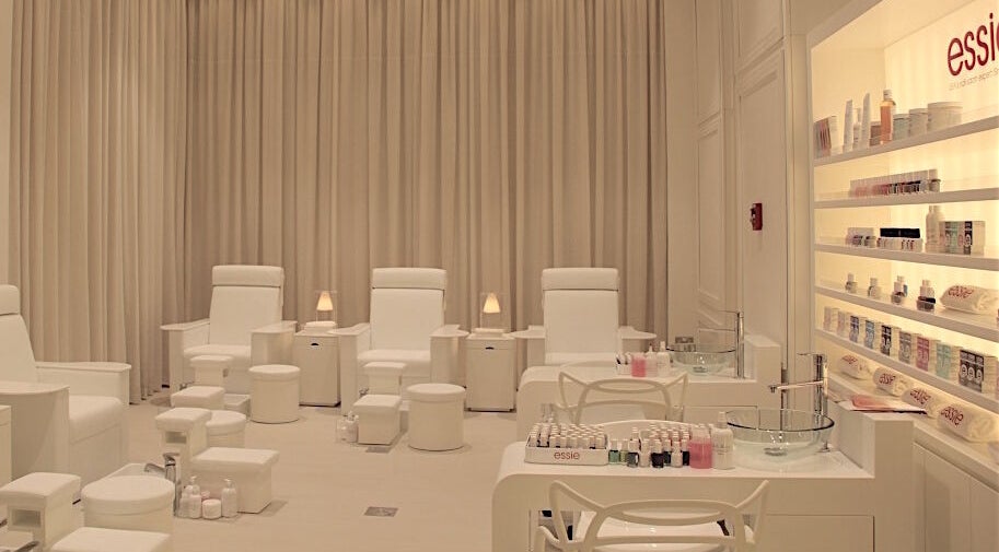 Luxurious nail service area at Belle Femme Hair & Nail Lounge - Bay Square, Dubai, Dubai, AE.