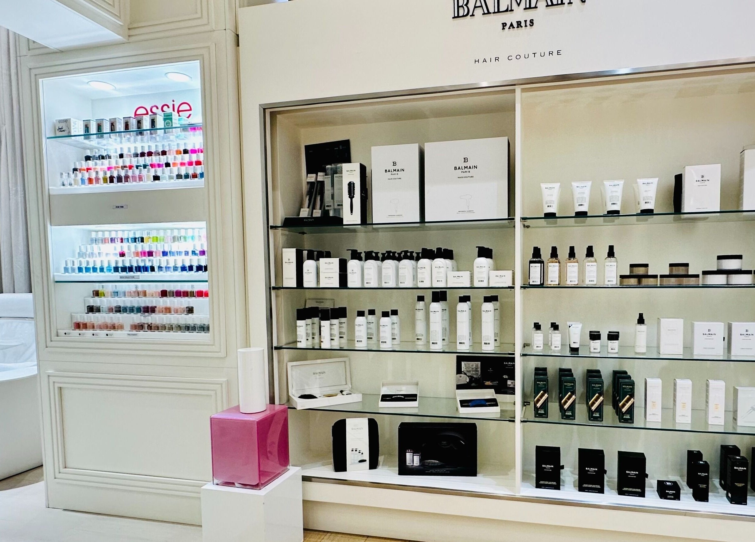 Product display at Belle Femme Hair & Nail Lounge - Bay Square, Dubai, Dubai, AE showcasing premium beauty products.