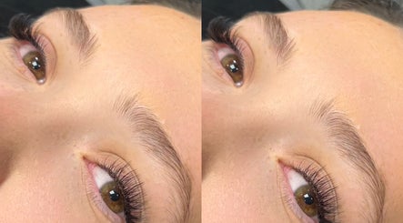 Close-up of styled lashes at ELLITE TANNING AESTHETICS & BEAUTY BAR, Sheffield, England, GB.