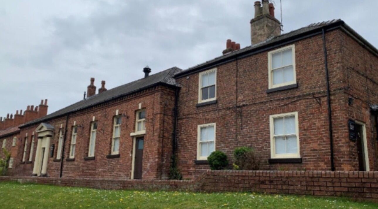 Charming brick building of Wax and Go in Bawtry Doncaster, England, GB.