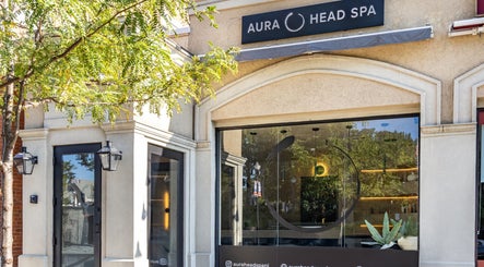 Front view of Aura Head Spa | Ridgewood located in Ridgewood, New Jersey, US featuring elegant signage.