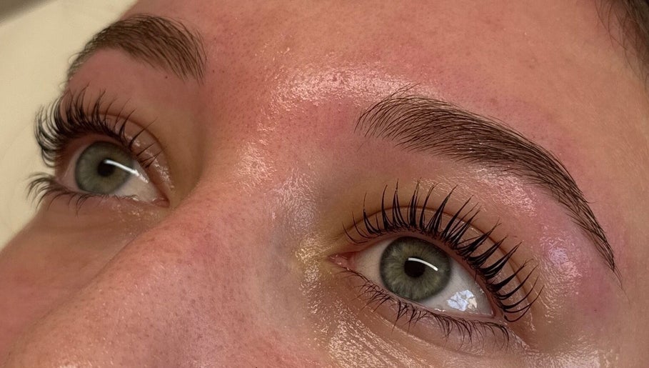 Close-up of beautifully curled eyelashes by ByMillieMay in Hemel Hempstead, England, GB.