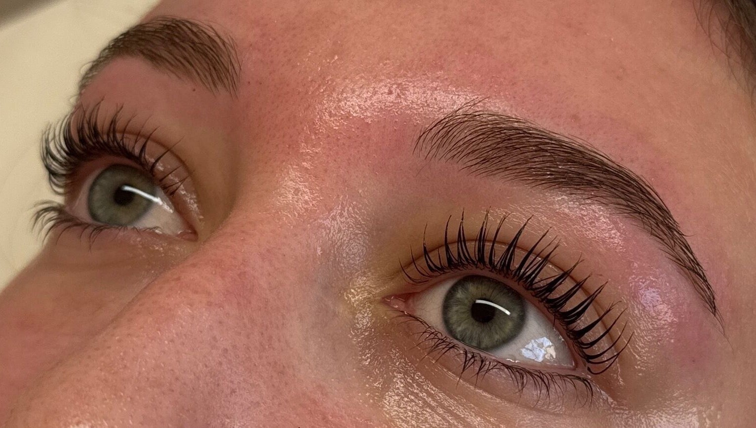 Close-up of beautifully curled eyelashes by ByMillieMay in Hemel Hempstead, England, GB.