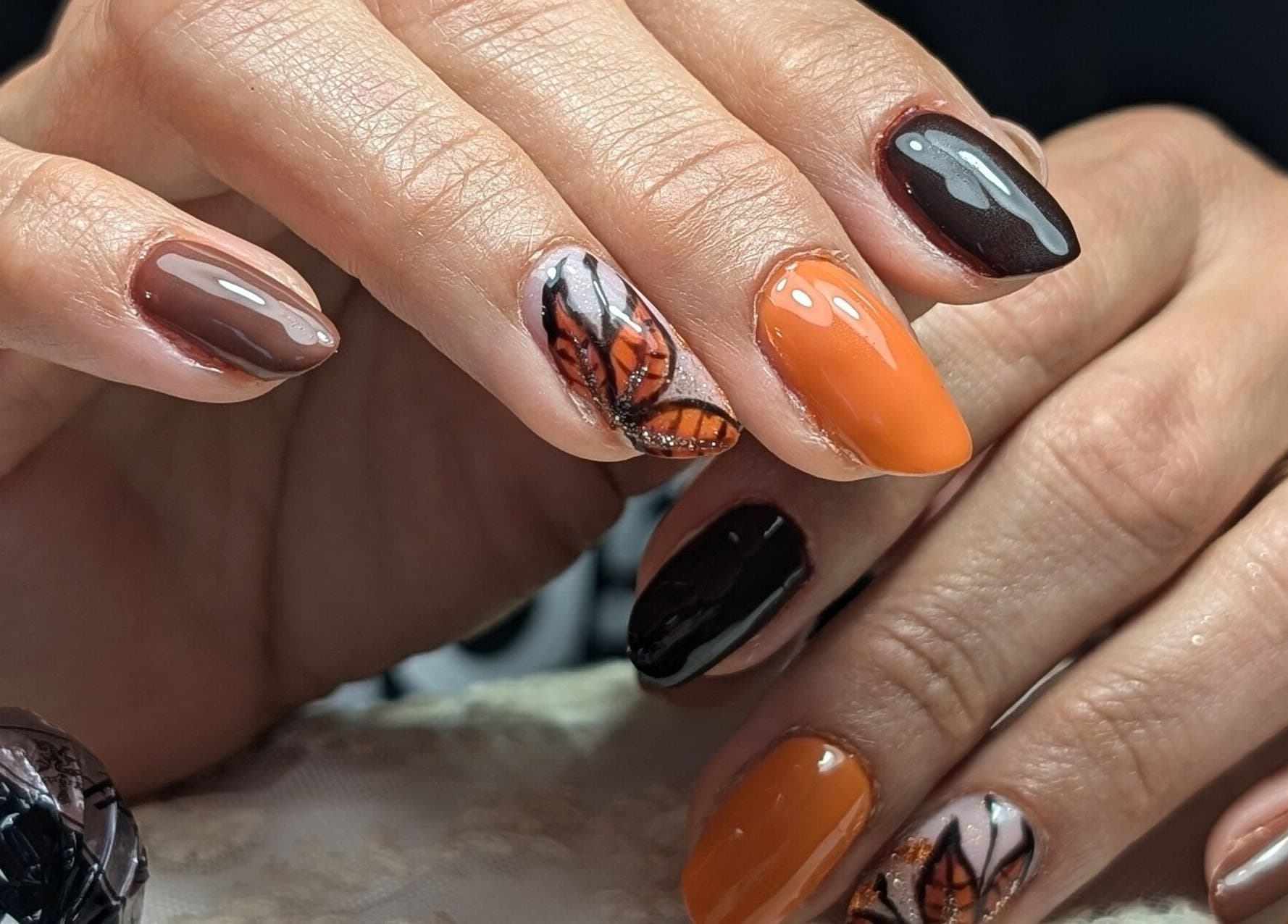 Design unghie farfalla a Daiana Beauty Studio, Aviano, Friuli Venezia Giulia, IT.