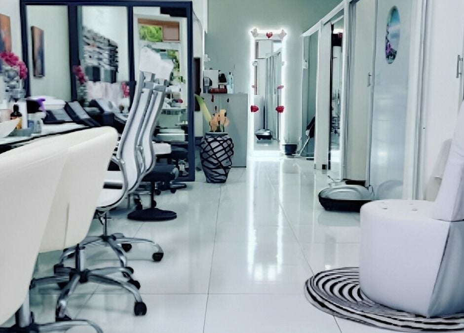 Elegant interior of Payeton's Place of Beauty and Decor Studio, Montego Bay, St. James Parish, JM.