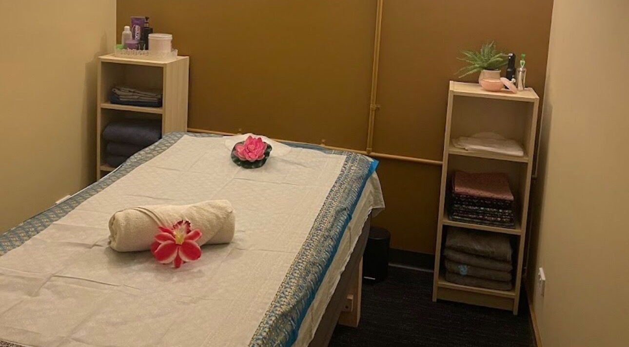 Massage room at Signature Massages and Spa, Brighton, South Australia. Relaxing setup with soft lighting.