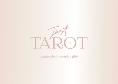 Just Tarot logo with tagline 'unlock what's already within' in Worsley, England, GB.