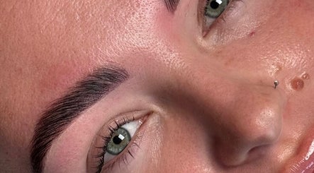 Close-up of elegant eyebrow styling at Sophie Humphries Makeup in Sydney, New South Wales, AU.